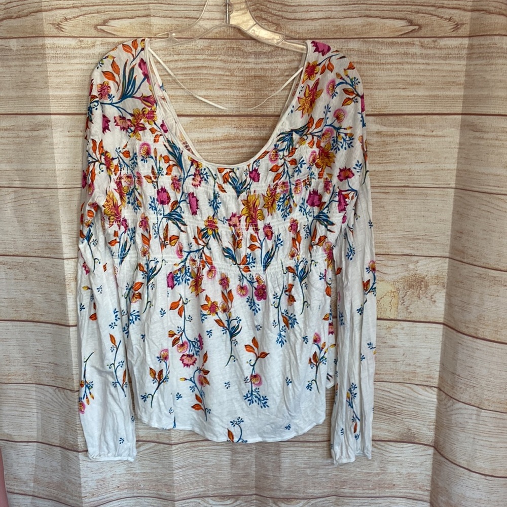 COPY - Free People Floral Peasant Top